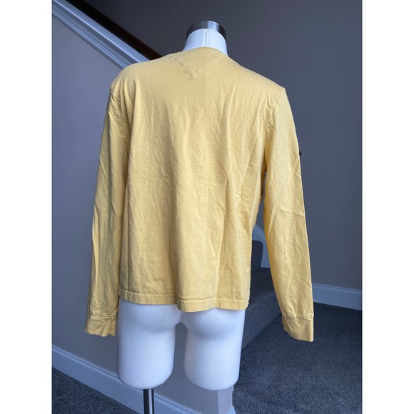Tommy Jeans y2k long sleeve yellow top, fits a small/xs - Picture 5 of 6